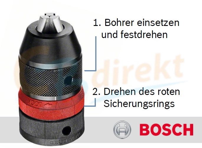 Anwendung Bosch Präzisionsbohrfutter