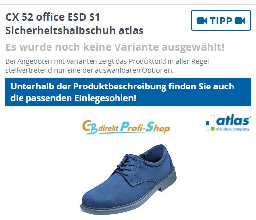 atlas Schuhe Feature Einlegesohlen