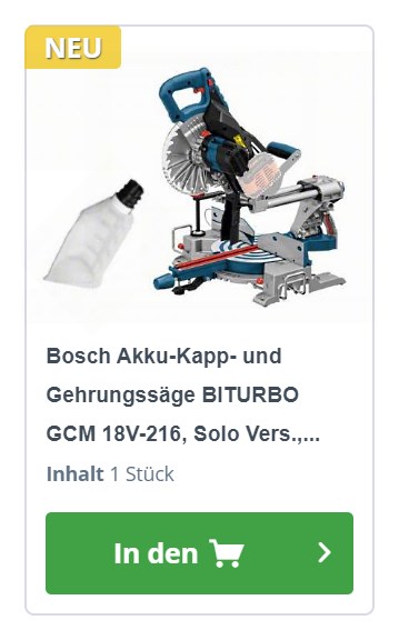 Bosch GCM 18V-216 0601B41000 Angebot