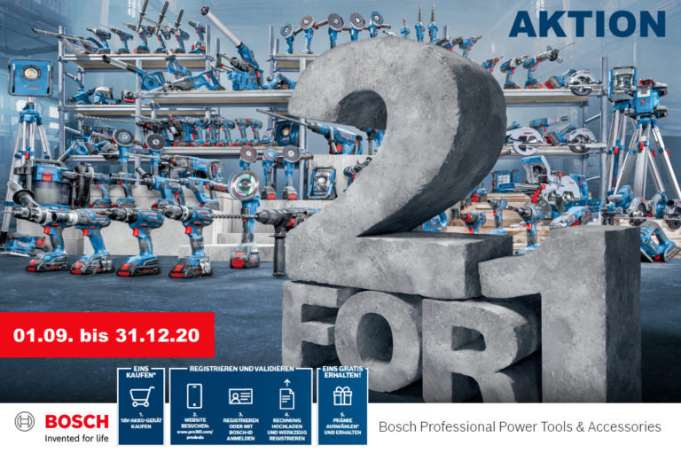 Bosch PRO Deals 2 für 1 Aktion ab 1. September! | CBdirekt.de BLOG